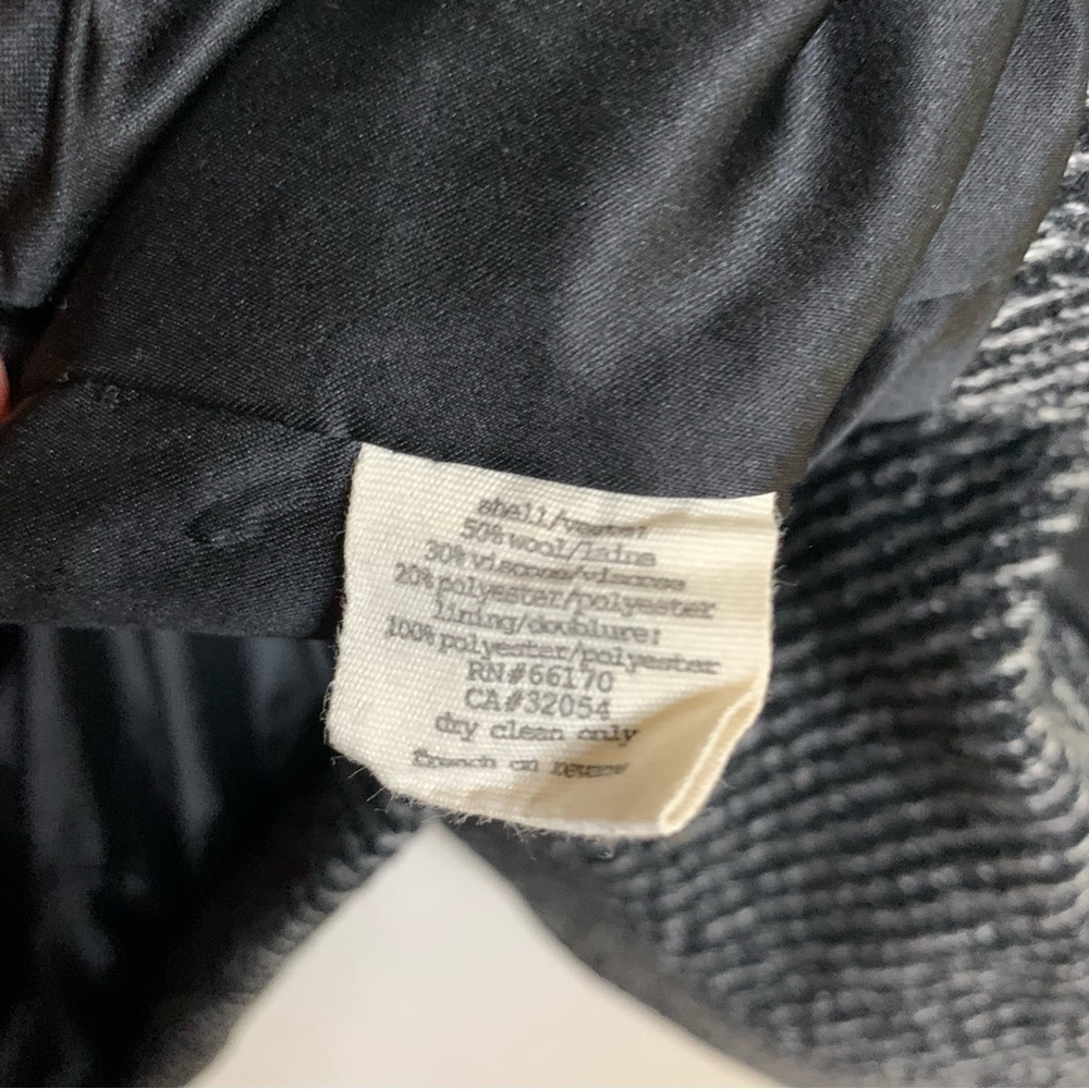 Urban Outfitters Silence + Noise Wool Blend Herring-bone Textured Peacoat Coat - Picture 9 of 9